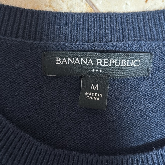 Navy Cotton Dress. Size M - Picture 2 of 7